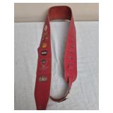 red Silver Eagle brand guitar strap