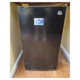 Black mini fridge