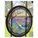 Beautiful Stained Glass Scenic Window Hanger