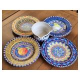 5 pcs of Williams Sonoma Italian & Polish Plates