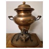 Vintage hammered copper samovar