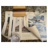 Lot of 6 war plane prints