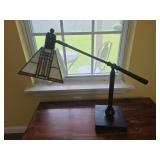 Beautiful stained glass office lamp