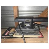 Black and Decker sander with sanding paper