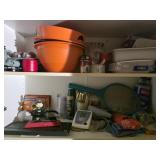 Washroom Cabinet Lot Misc. Items