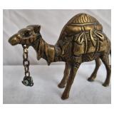Vintage brass camel figurine