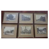 Lot of 6 Framed Antique Pictures