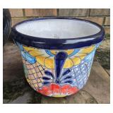 Decorative terra cotta planter