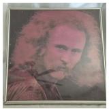 framed album cover David Crosbys solo album