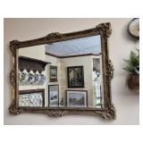 Vintage gold wall mirror