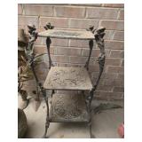 Heavy cast iron plant stand