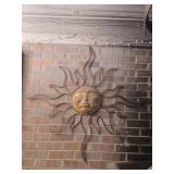 Metal Sun wall decor