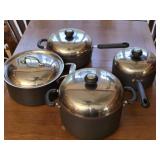 Lot of 4 Emeril & Circulon Cookware w Lids