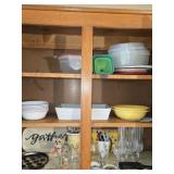 Cabinet Lot of Misc Home Decor Items