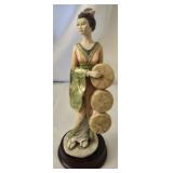 Puai Geisha woman holding drums