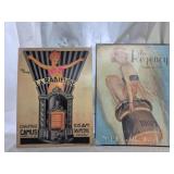 Lot of 2 metal signs