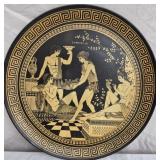 Vintage hand made Greek decorative plate
