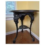 antique cast iron pub table