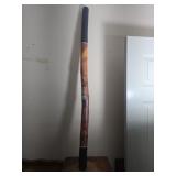 Vintage hand painted didgeridoo