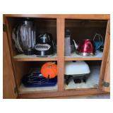 Cabinet of Mixer Indoor Grill Pyrex Etc