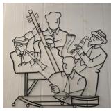 Metal Jazz themed wall decor