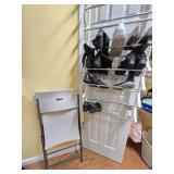 Lot of Ladies Shoes & Lifetime Plastic Chair