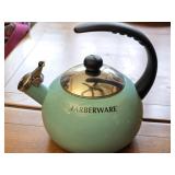 Aqua Blue Faberware Tea Kettle