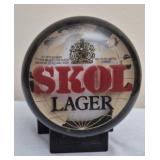 Vintage Skol Lager illuminated bar pump sign