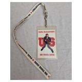 2005 authentic Paul McCartney backstage pass