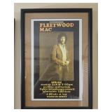 Framed Fleetwood Mac concert poster by Bob Masse