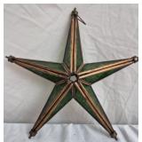 Vintage stained glass star