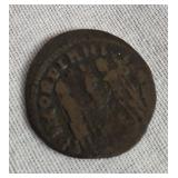 Ancient Roman Empire coin.