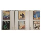Lot of 6 Vintage Print on Canvases