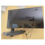 Samsung 48" smart TV with Vizio soundbar