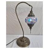 Handcrafted Turkish mosaic table lamp
