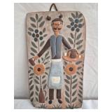Handmade terracotta plaque