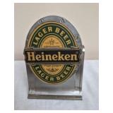 vintage Heineken branded metal bar top