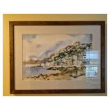 vintage watercolor painting