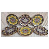 6pcs Mari Deruta Italy decorative plates