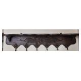 1920s French antique style coat and hat rack