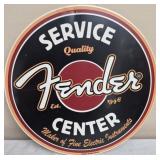 retro style Fender Service Center sign