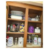 Cabinet Lot of Misc Household Items