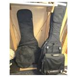 Lot of 3 soft guitar cases