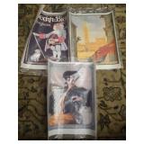 Lot of 3 vintage STYLE canvas prints