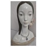 1977 Lladrï¿½ Maja Head porcelain bust