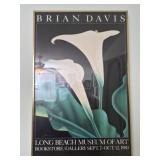 Framed 1980 poster titled Calla 1 by Brian Davis