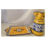 hand-painted ceramic De La Cal Puente sangria