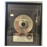 commemorative framed single for The Beatles