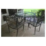 Mid Century Modern Wrought iron patio set