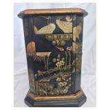 Black lacquer jewelry chest
